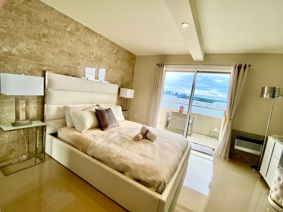 Premium Modern Waterfront Apartment With Miami Skyline View On The Bay 5 Mins Drive To Miami Beach With Free Parking المظهر الخارجي الصورة